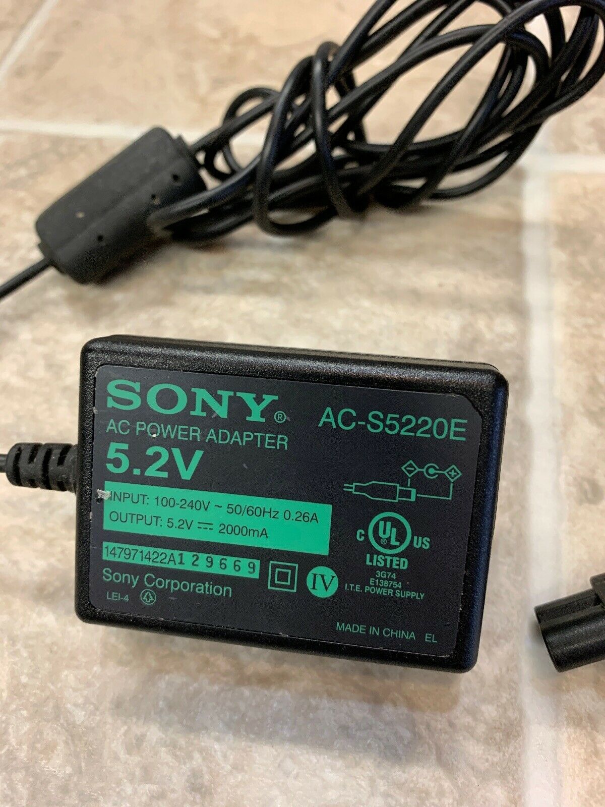 *Brand NEW* AC-S5220E Sony 5.2V 2000mA AC DC Adapter POWER SUPPLY - Click Image to Close